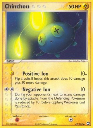 Chinchou (49) Reverse Holofoil - Power Keepers