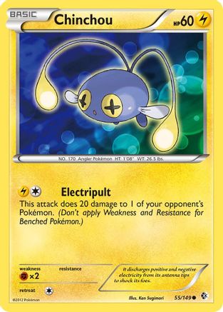 Chinchou (55) Reverse Holofoil - Boundaries Crossed