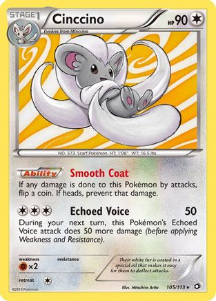 Cinccino (105) Reverse Holofoil - Legendary Treasures