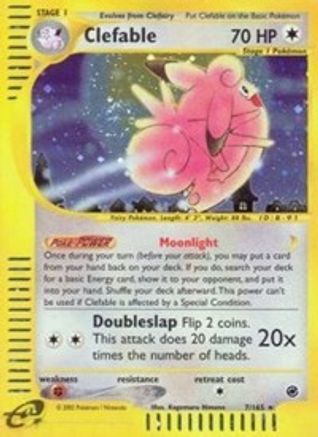 Clefable (7) (7) Reverse Holofoil - Expedition