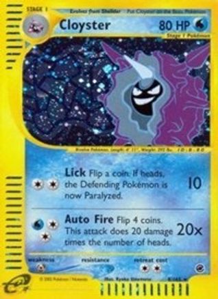 Cloyster (8) (8) Reverse Holofoil - Expedition