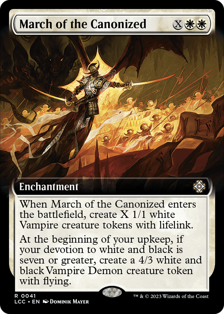 March of the Canonized (Extended Art) (041) - The Lost Caverns of Ixalan Commander