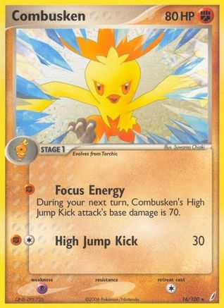 Combusken - 016/100 (16) Reverse Holofoil - Crystal Guardians
