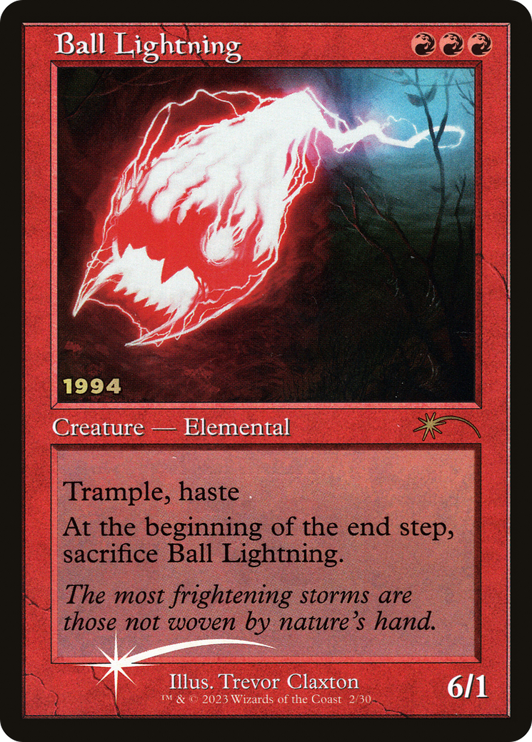 Ball Lightning (Retro) (002) Foil - 30th Anniversary Play Promos