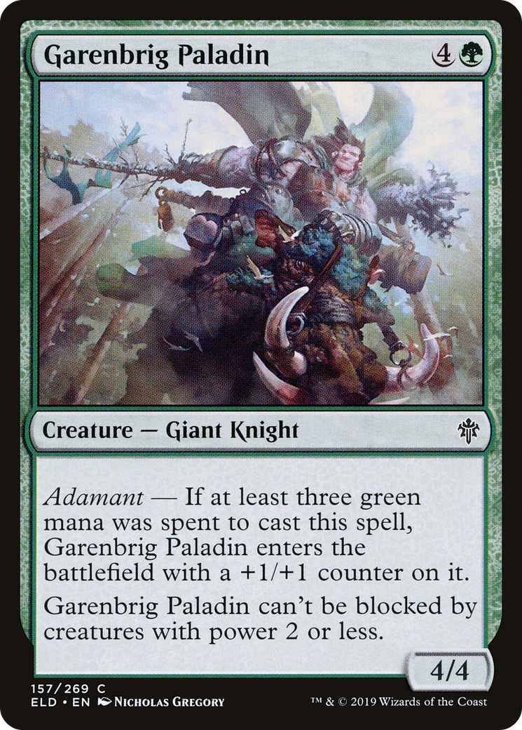 Garenbrig Paladin (157) Foil - Throne of Eldraine