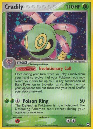 Cradily (7) Reverse Holofoil - Power Keepers
