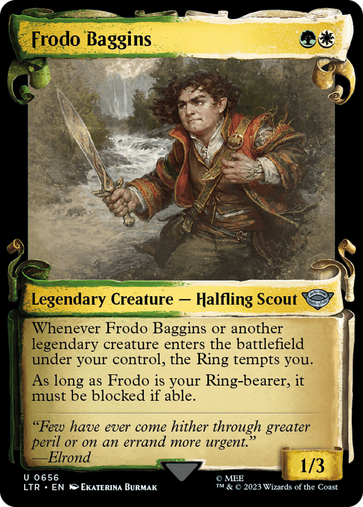 Frodo Baggins (Showcase) (656) Foil - The Lord of the Rings: Tales of Middle-earth