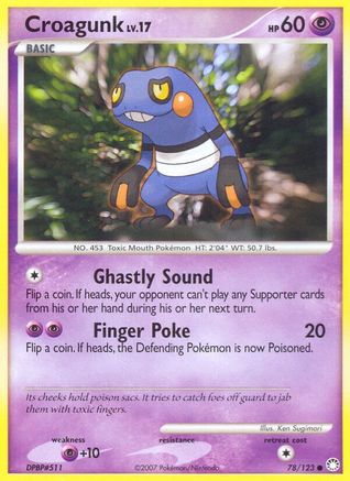 Croagunk (78) Reverse Holofoil - Mysterious Treasures