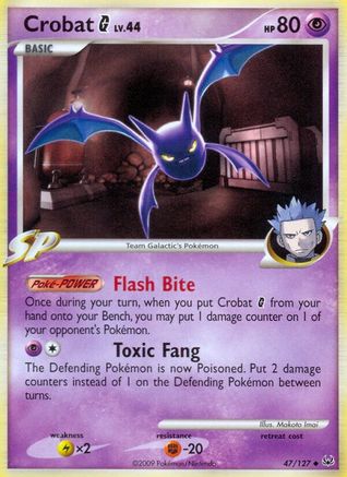 Crobat G (47) Reverse Holofoil - Platinum