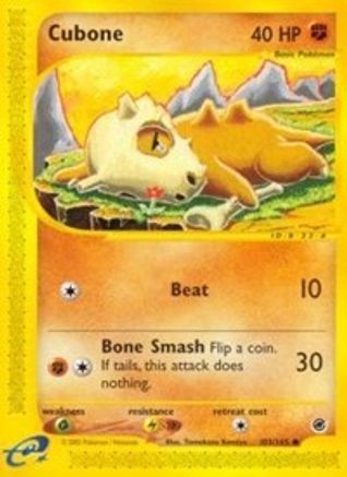 Cubone (103) Reverse Holofoil - Expedition