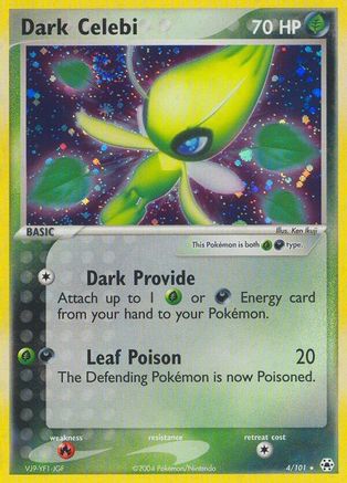 Dark Celebi (4) Reverse Holofoil - Hidden Legends