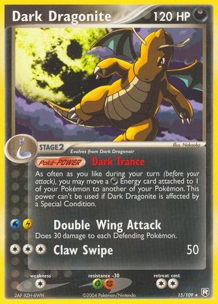 Dark Dragonite (15) Reverse Holofoil - Team Rocket Returns