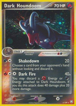 Dark Houndoom - 005/109 (5) Reverse Holofoil - Team Rocket Returns