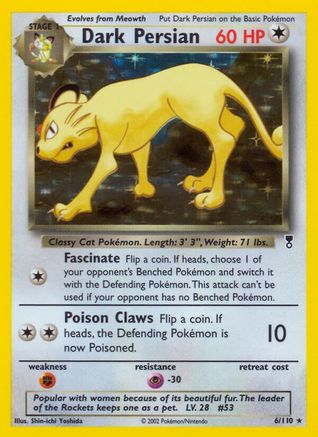 Dark Persian (6) Reverse Holofoil - Legendary Collection