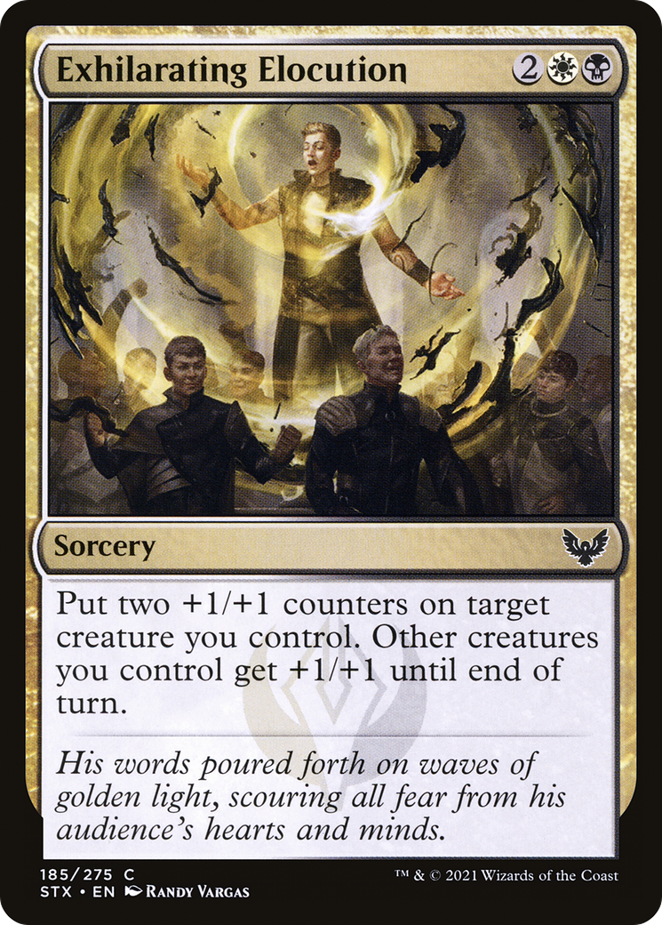 Exhilarating Elocution (185) Foil - Strixhaven: School of Mages