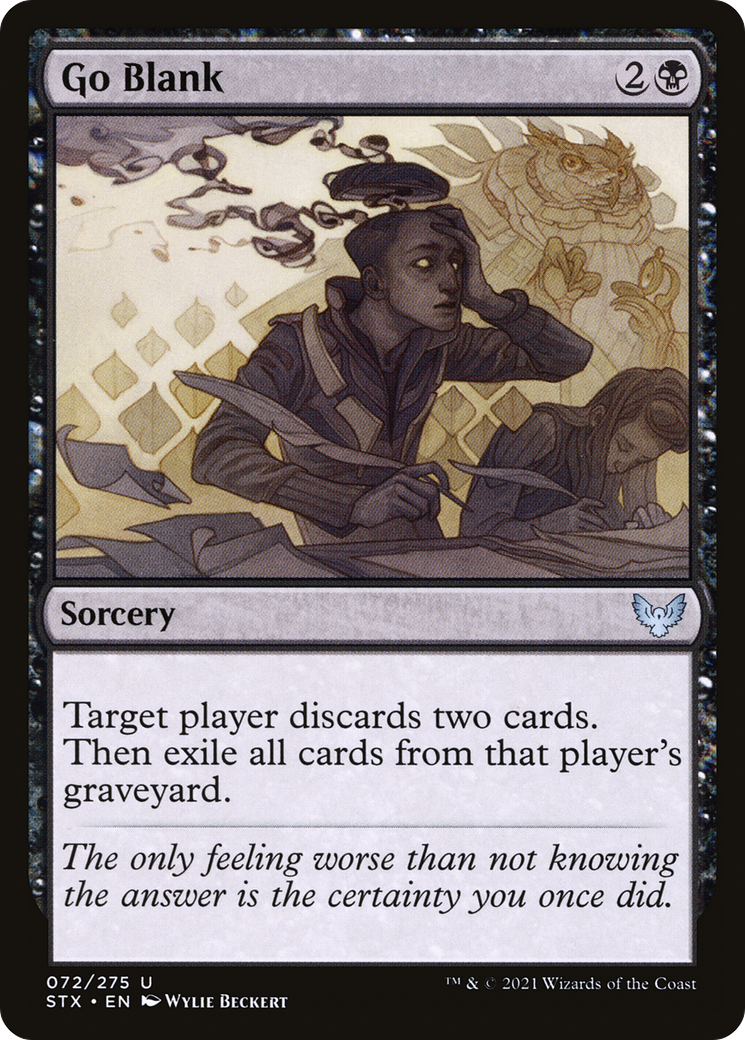 Go Blank (072) Foil - Strixhaven: School of Mages