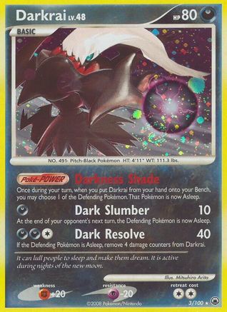 Darkrai (3) Reverse Holofoil - Majestic Dawn