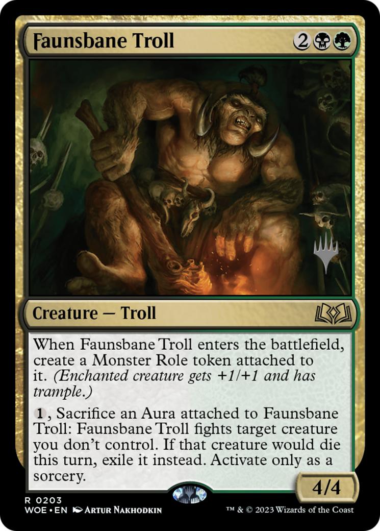 Faunsbane Troll (203) - Wilds of Eldraine Promos