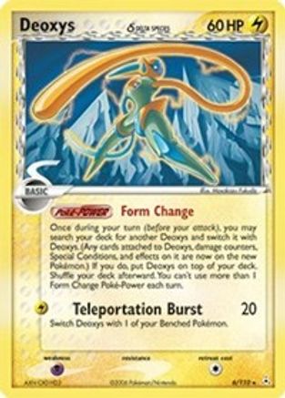 Deoxys (Delta Species - Speed Forme) (6) Reverse Holofoil - Holon Phantoms