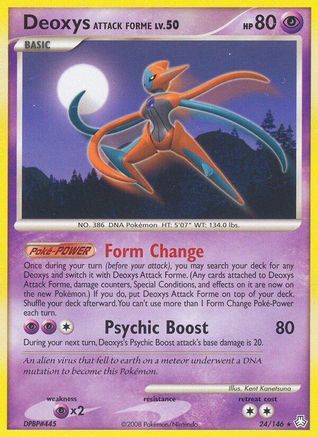 Deoxys Attack Forme (24) Reverse Holofoil - Legends Awakened