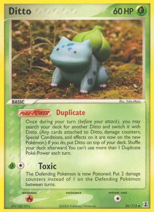Ditto (Bulbasaur) (36) Reverse Holofoil - Delta Species