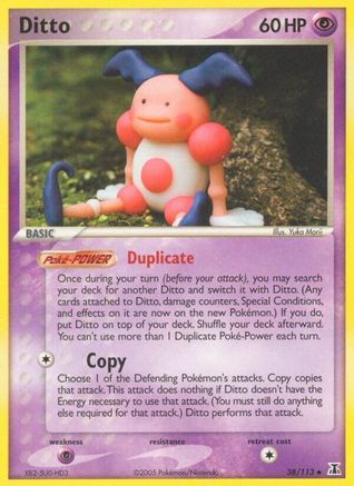 Ditto - 038/113 (Mr. Mime) (38) Reverse Holofoil - Delta Species
