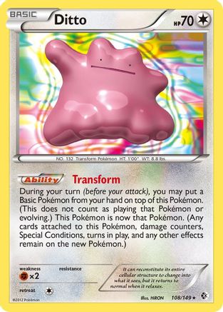 Ditto (108) Reverse Holofoil - Boundaries Crossed