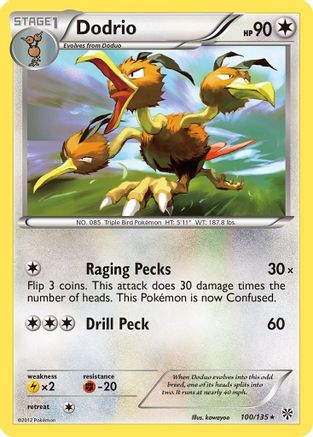 Dodrio (100) Reverse Holofoil - Plasma Storm