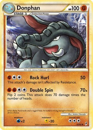 Donphan (42) Reverse Holofoil - Call of Legends