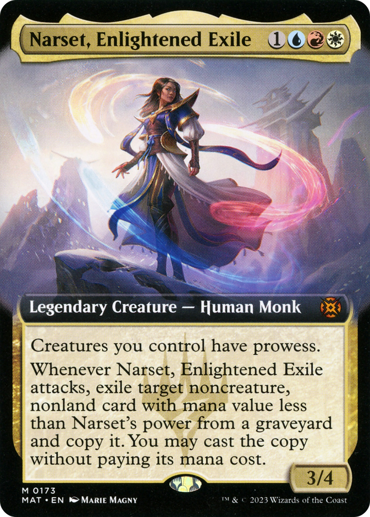 Narset, Enlightened Exile (Extended Art) (173) Foil - March of the Machine: The Aftermath