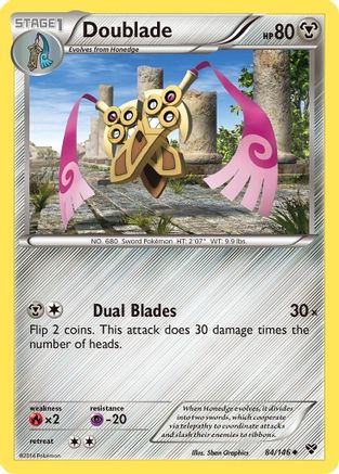 Doublade (84) Reverse Holofoil - XY Base Set