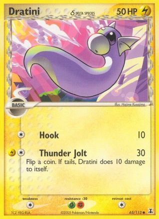 Dratini - 065/113 (Delta Species) (65) Reverse Holofoil - Delta Species