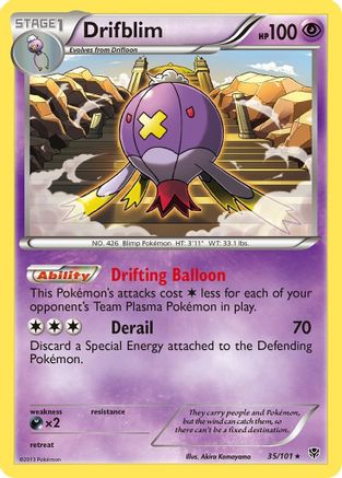Drifblim (35) Reverse Holofoil - Plasma Blast