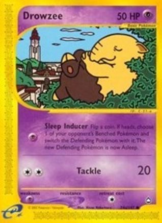 Drowzee (74b) (74b) Reverse Holofoil - Aquapolis