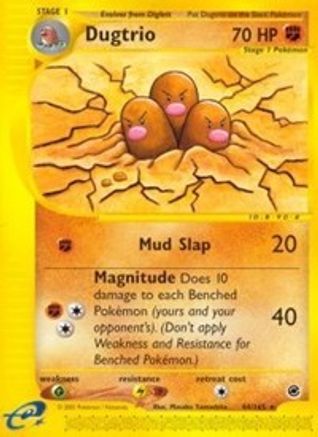 Dugtrio (44) (44) Reverse Holofoil - Expedition