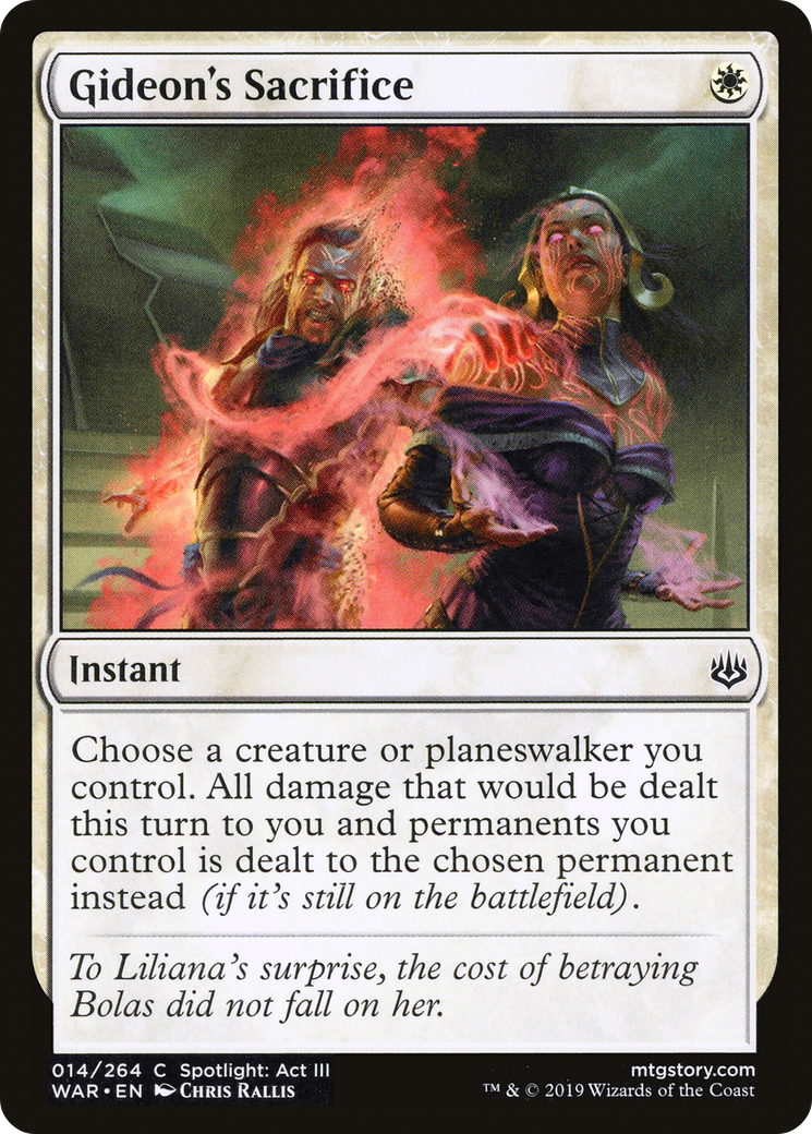 Gideon's Sacrifice (014) Foil - War of the Spark