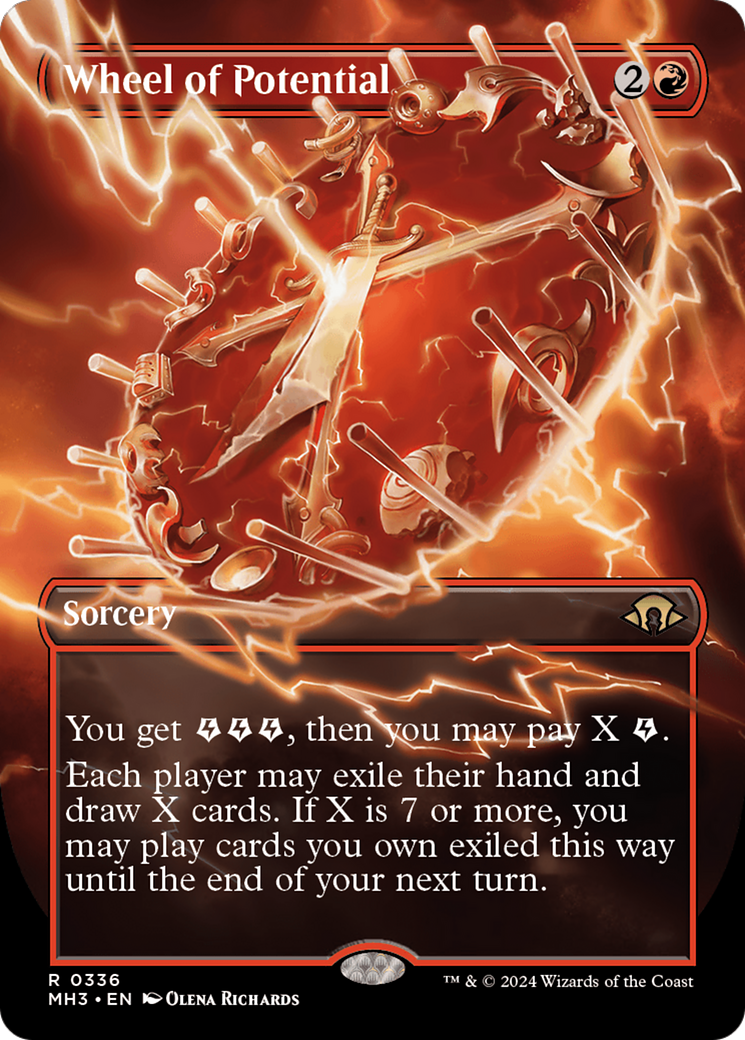 Wheel of Potential (Borderless) (336) Foil - Modern Horizons 3