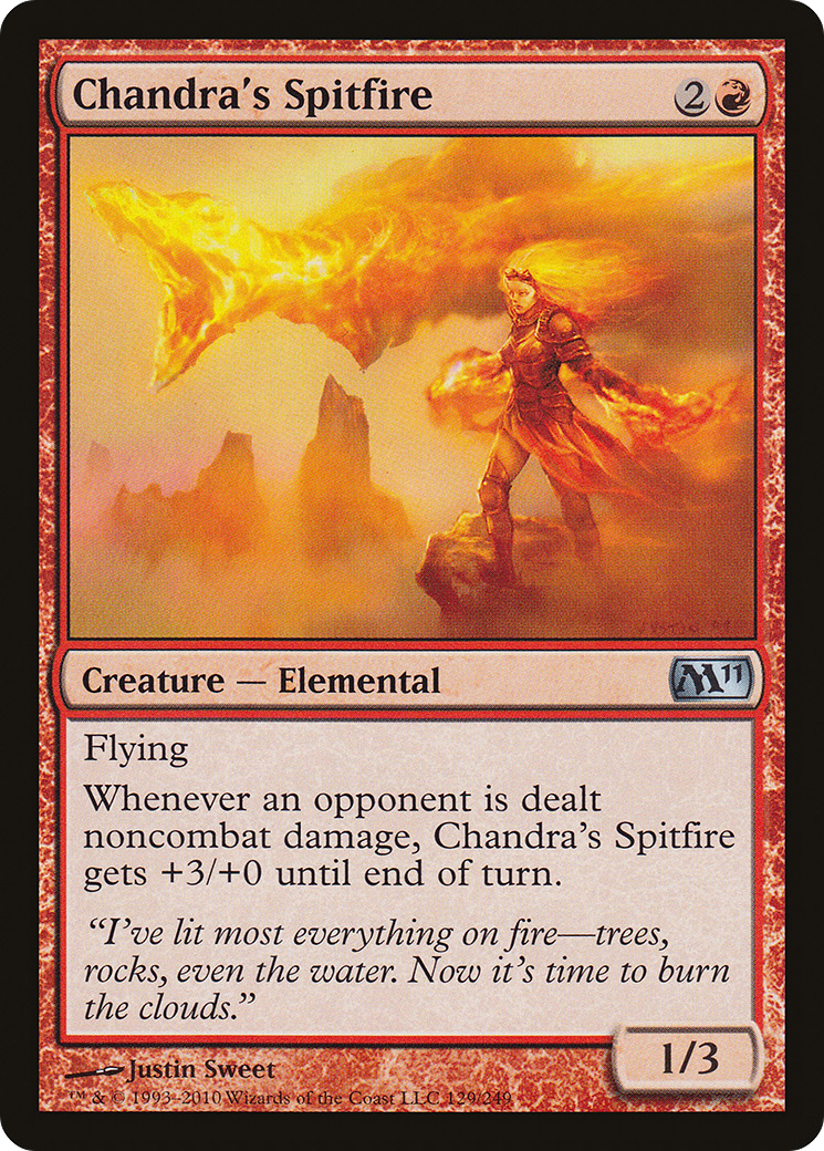 Chandra's Spitfire (129) Foil - Magic 2011