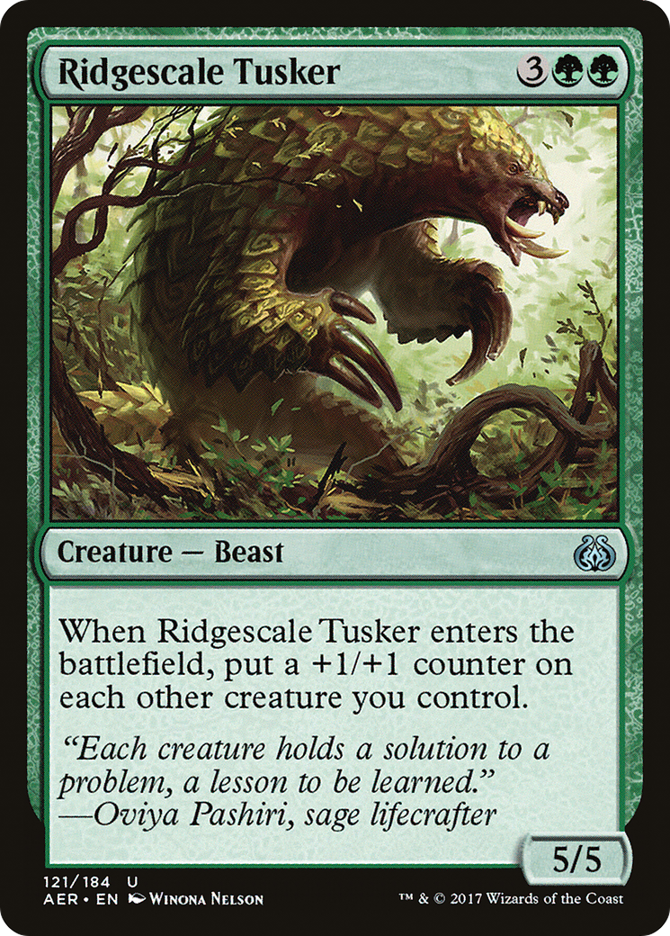Ridgescale Tusker (121) Foil - Aether Revolt