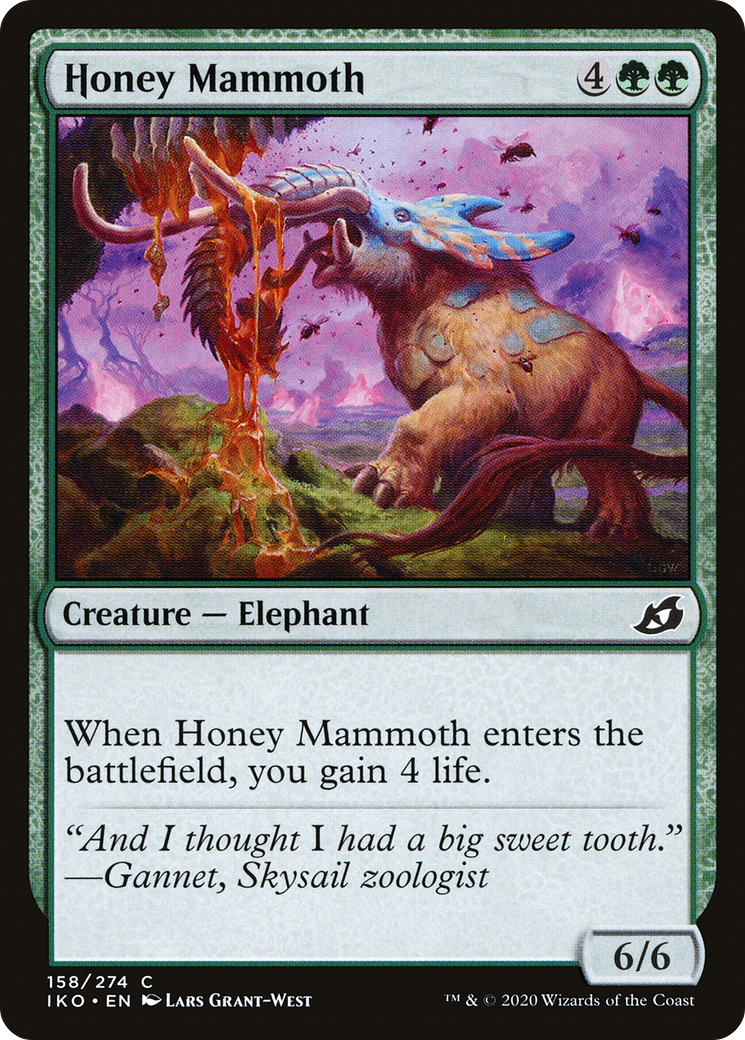 Honey Mammoth (158) - Ikoria: Lair of Behemoths