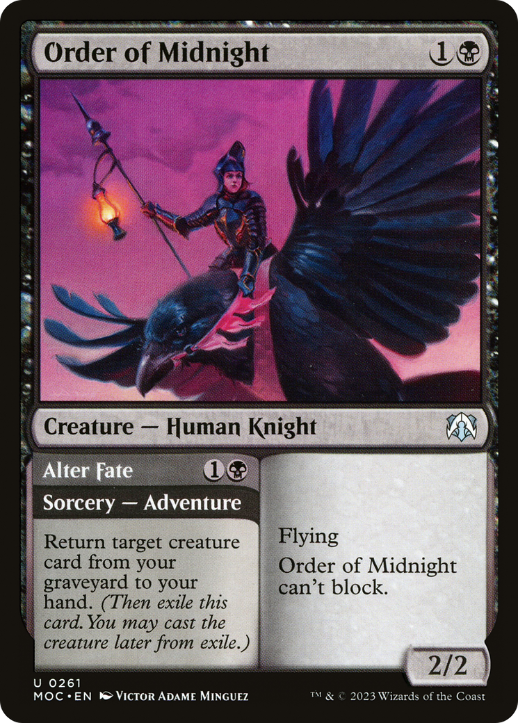 Order of Midnight // Alter Fate (261) - March of the Machine Commander