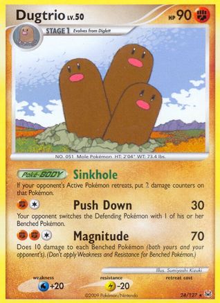 Dugtrio (24) Reverse Holofoil - Platinum