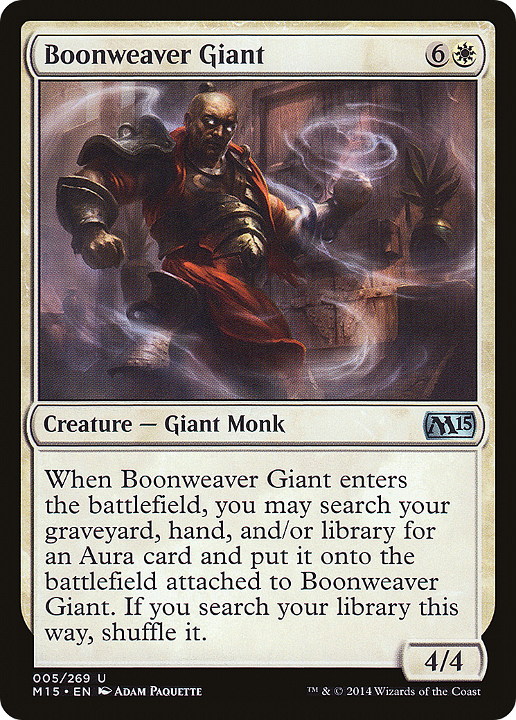 Boonweaver Giant (005) Foil - Magic 2015