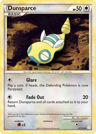 Dunsparce (41) Reverse Holofoil - HeartGold SoulSilver
