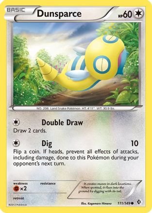 Dunsparce (111) Reverse Holofoil - Boundaries Crossed