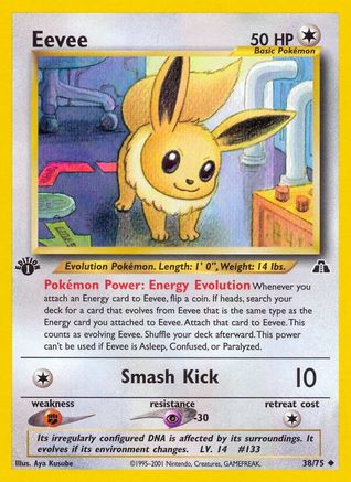 Eevee (38) 1st Edition - Neo Discovery