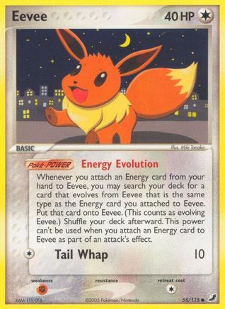 Eevee (55) Reverse Holofoil - Unseen Forces