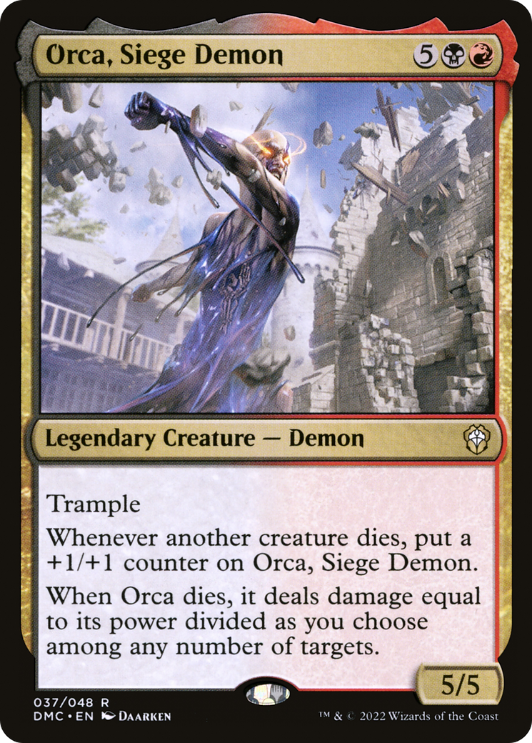 Orca, Siege Demon (037) Foil - Dominaria United Commander