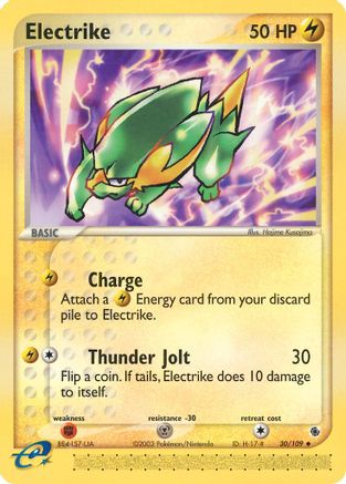 Electrike - 30/109 (30) Reverse Holofoil - Ruby and Sapphire