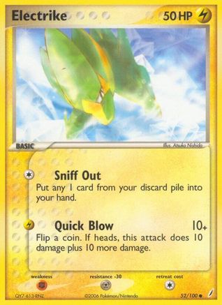 Electrike (52) Reverse Holofoil - Crystal Guardians